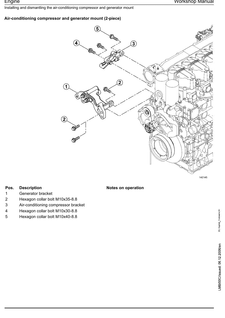 Manual de Oficina Liebherr D934 A6 D936 A6 Motor Diesel — segunda página interna do documento