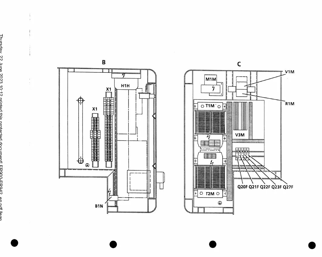 Manual de Serviço Liebherr ER900-942 Litronic Escavadeira Hidráulica — página interna com diagrama técnico