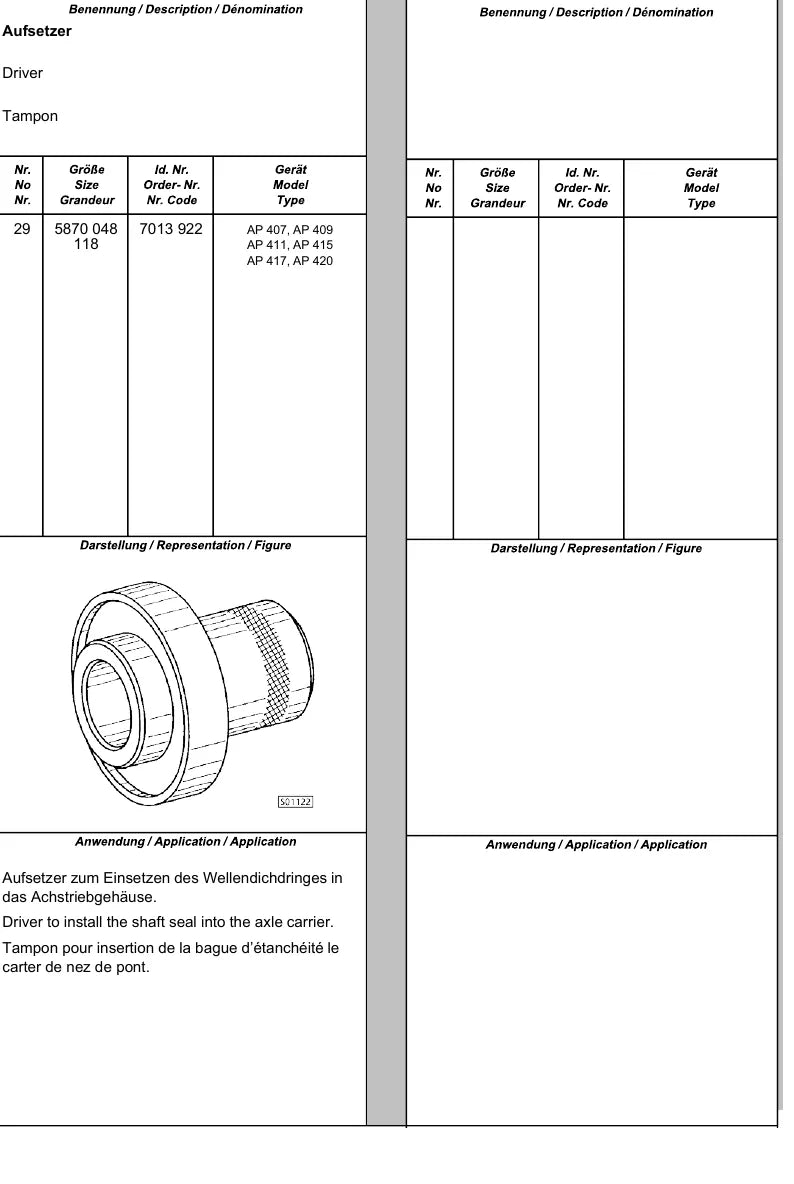 Manual de Serviço Liebherr L511-L541 Pá Carregadeira — página interna com diagrama técnico