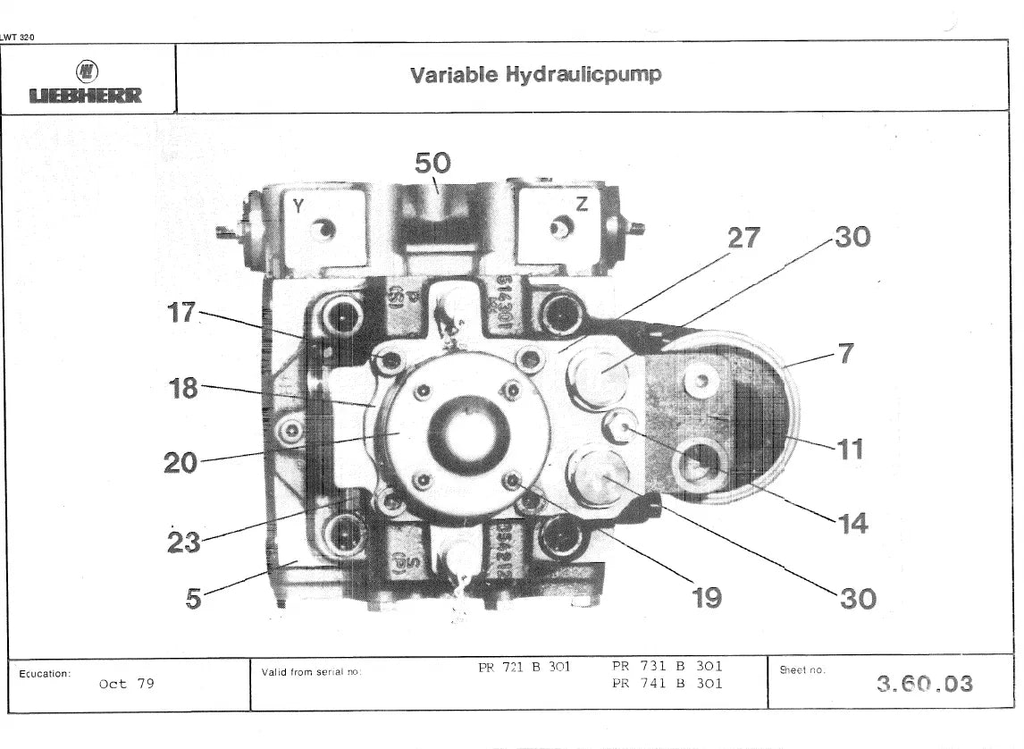Manual de Serviço Liebherr PR 711B-741B Trator de Esteira — segunda página interna do documento