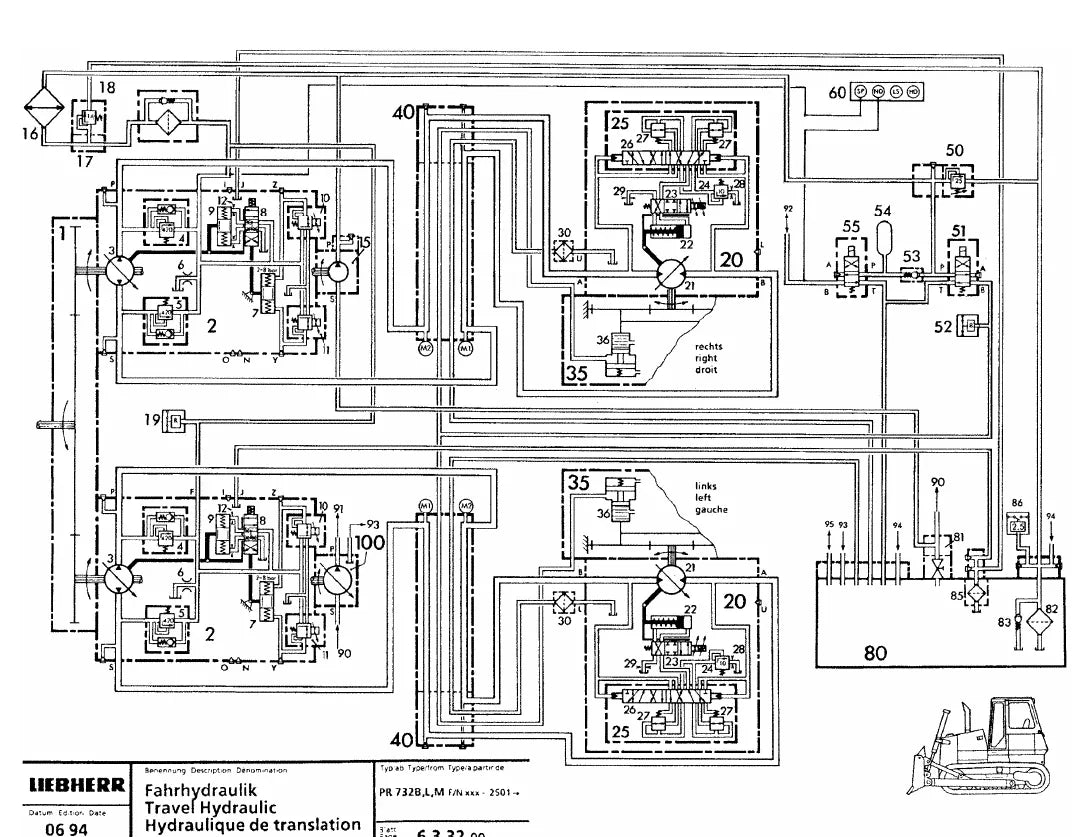 Manual de Serviço Liebherr PR 712-752 Trator de Esteira — segunda página interna do documento