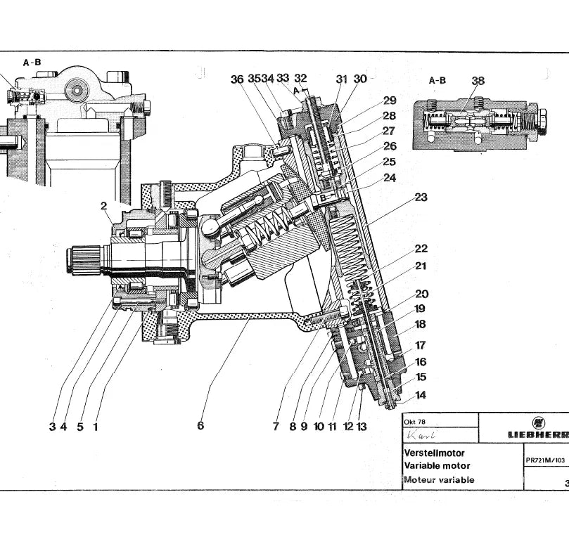 Manual de Serviço Liebherr PR 721-741 Trator de Esteira — segunda página interna do documento
