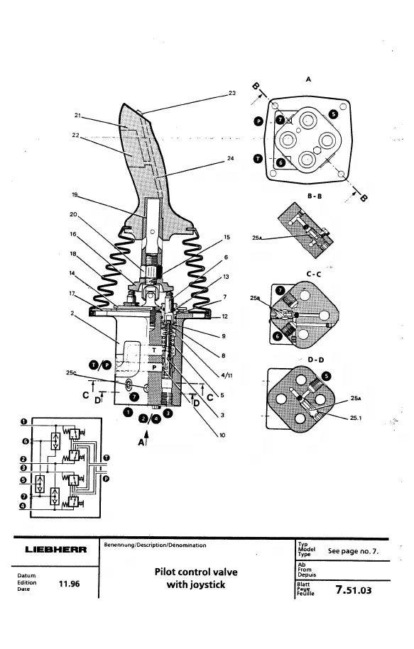 Manual de Serviço Liebherr R984B-R984C Escavadeira Hidráulica — segunda página interna do documento