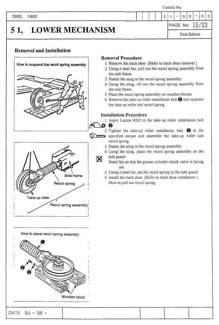 Manual de Serviço Link-Belt 2800 Escavadeira Hidráulica — página interna 1