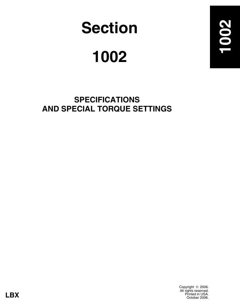 Manual de Serviço Link-Belt 330 Escavadeira Hidráulica — página interna 1