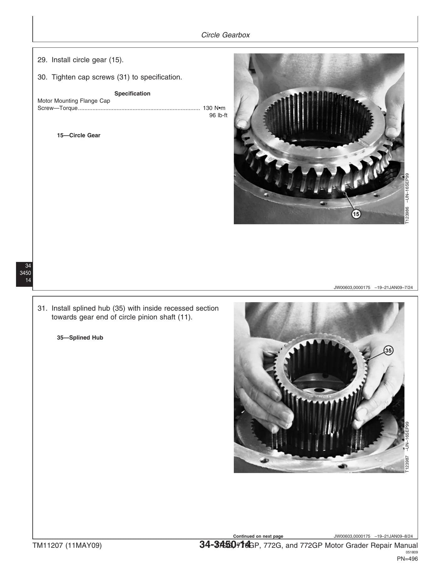MANUAL DE SERVIÇO MECÂNICO JOHN DEERE - 770G, 770GP, 772G, 772GP — diagrama técnico