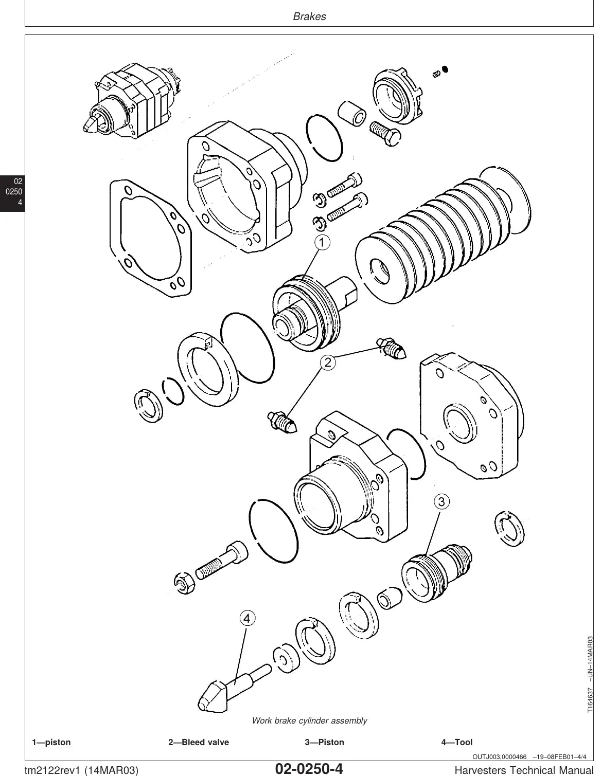 Manual de Serviço John Deere 770D, 1070D, 1270D e 1470D — ilustração técnica 1