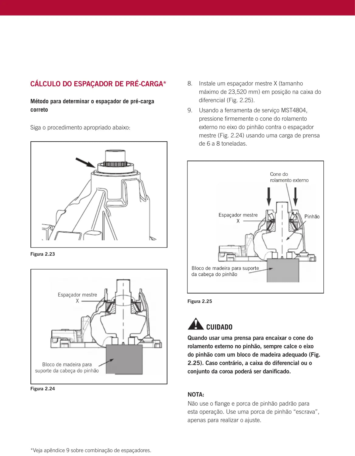 Manual de Serviço Meritor 18X Diferencial de Simples Redução — MM-010127 em Português — página 1 do documento