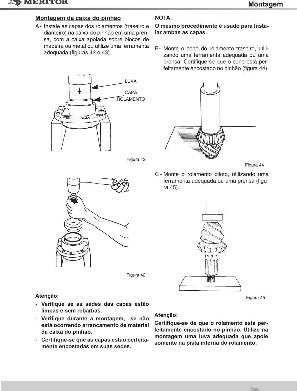 Manual de Serviço Meritor Eixos Diferenciais MS-145 a MS-186, RS-120, U-180 e U-185 — página 2 do documento