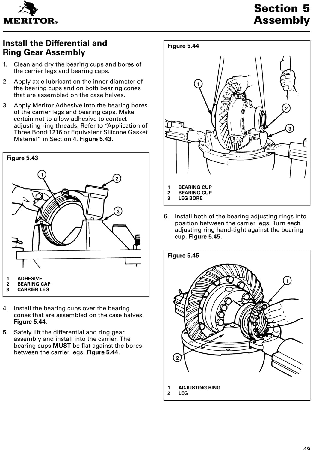 Manual de Serviço Meritor MM-5 Portadiferenciais de Simples Redução — A-150 a W-170 — página 3 do documento