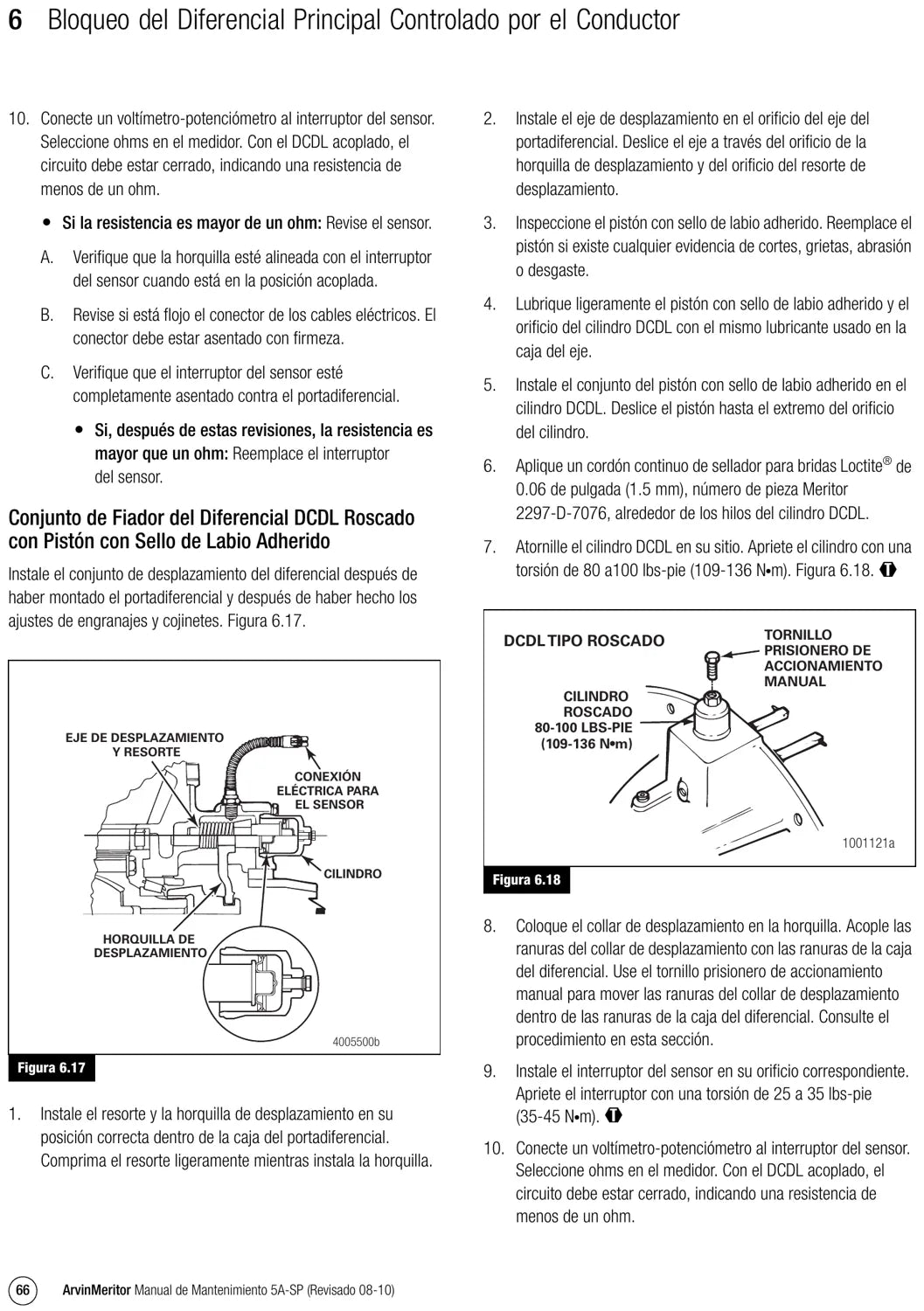 Manual de Serviço Meritor MX, RS, RT, RF e 59000 — Portadiferenciais Redução Simples — página 4 do documento