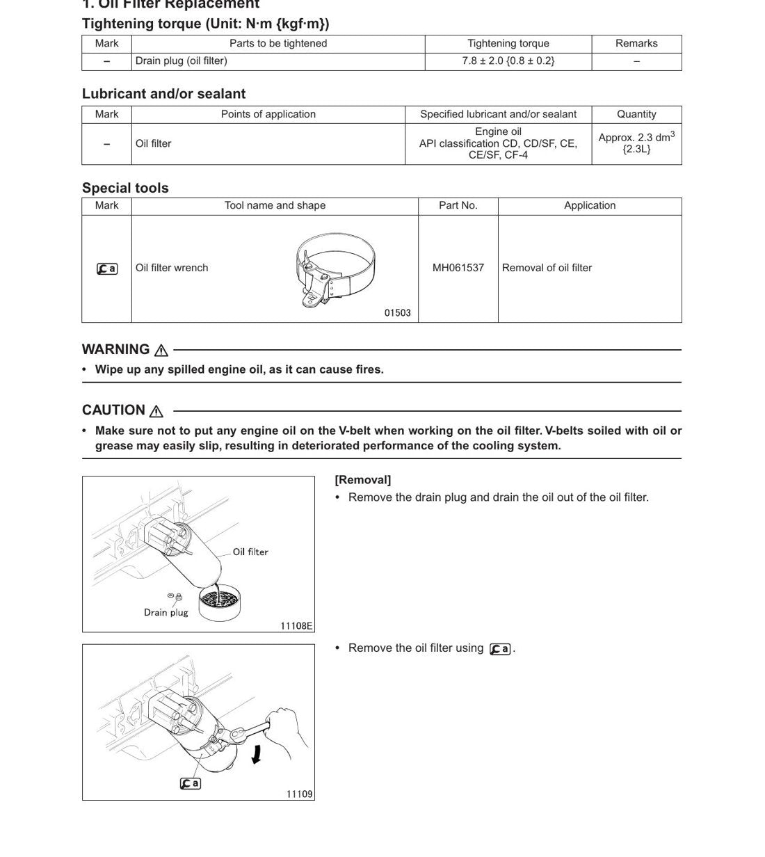 Manual de Serviço Mitsubishi 6M60-TL - Motor Diesel (Inglês) - página 3