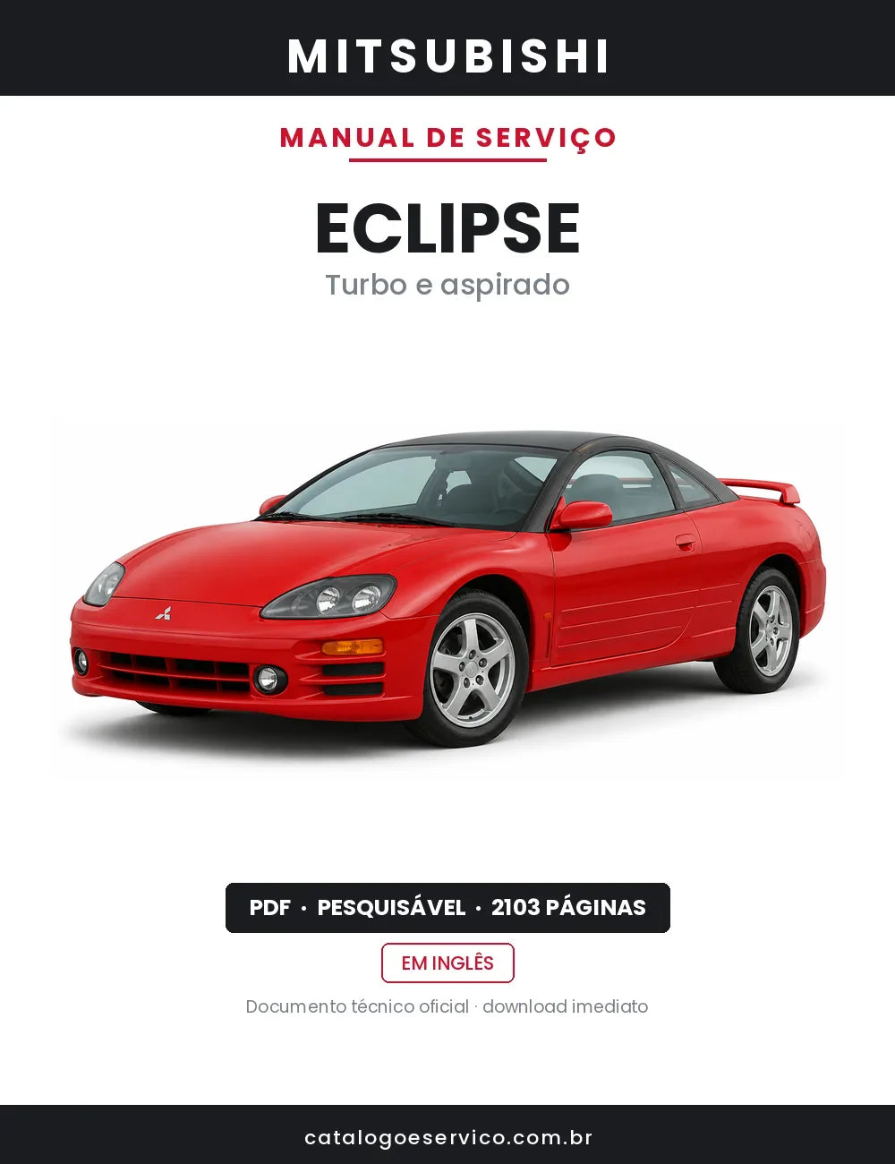 Manual de Serviço Mitsubishi Eclipse — capa