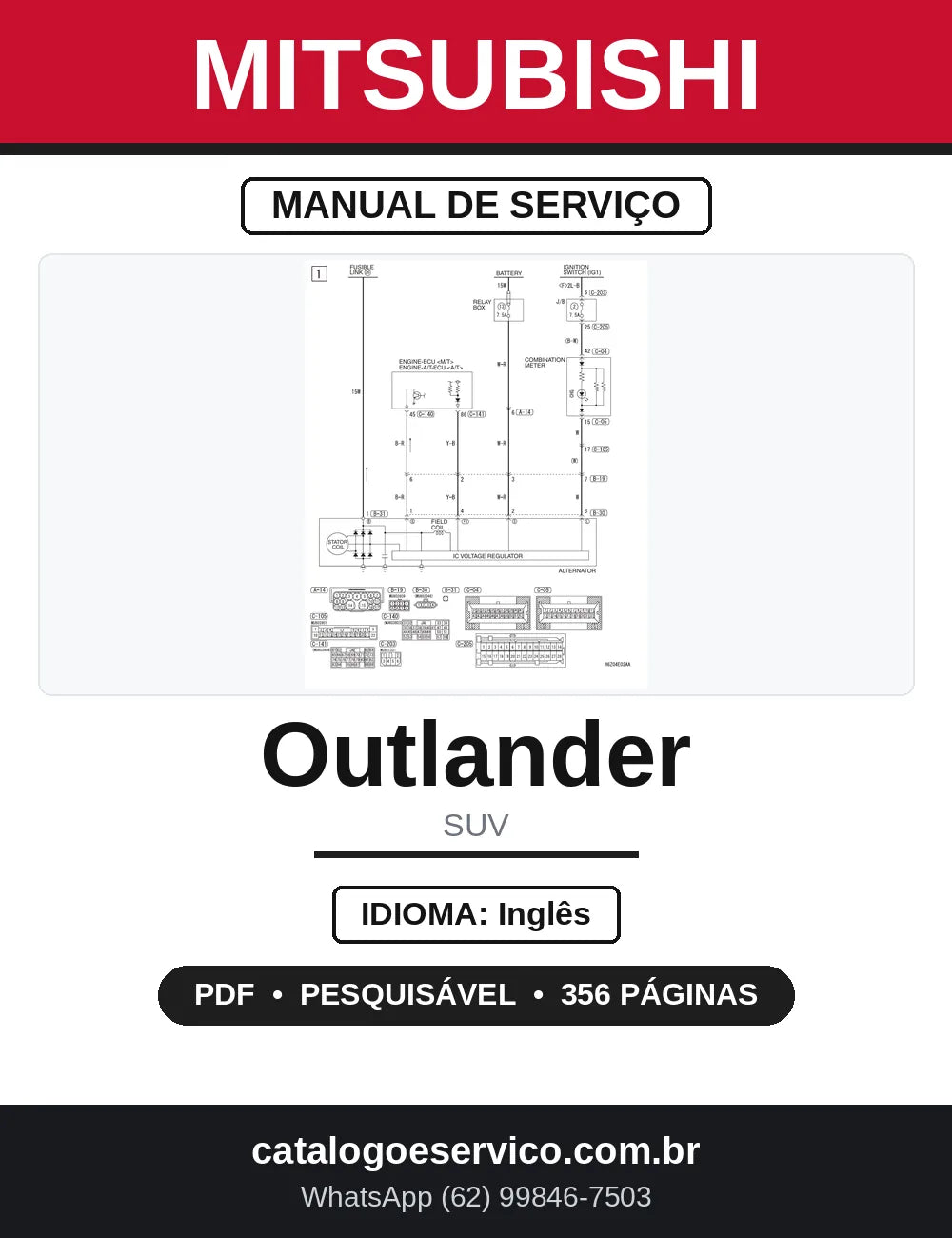 Diagrama Elétrico Mitsubishi Outlander — capa