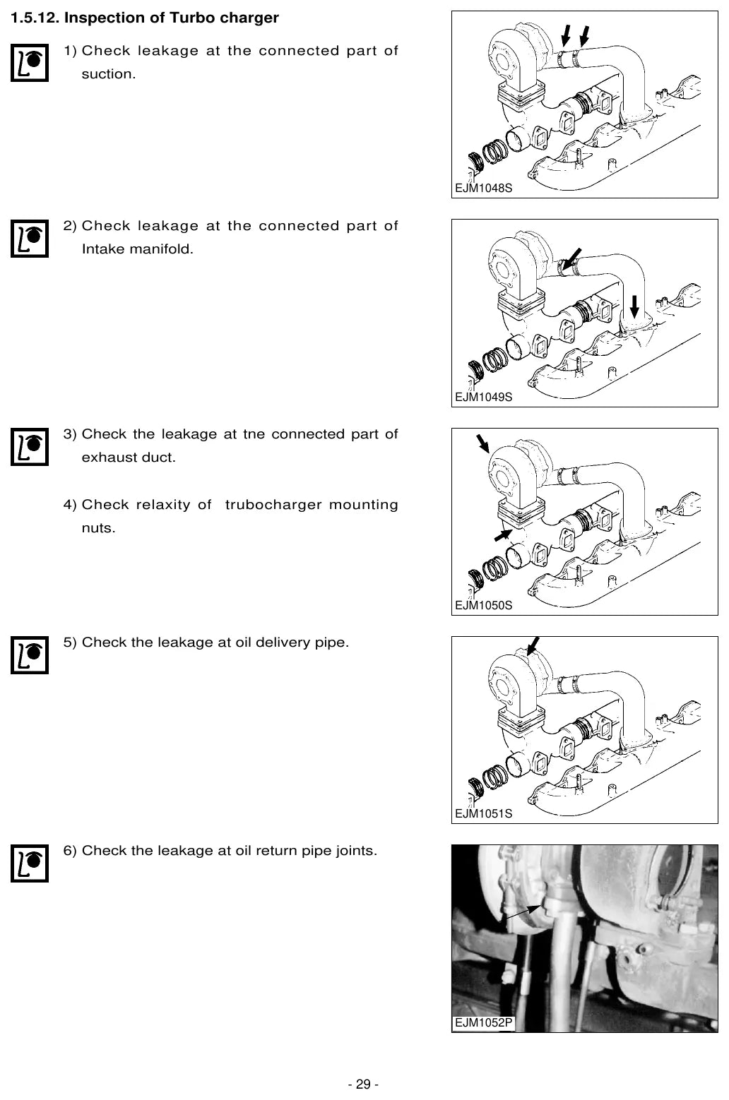 Página interna do Manual de Oficina Daewoo DB58 / T / TI — Motor diesel