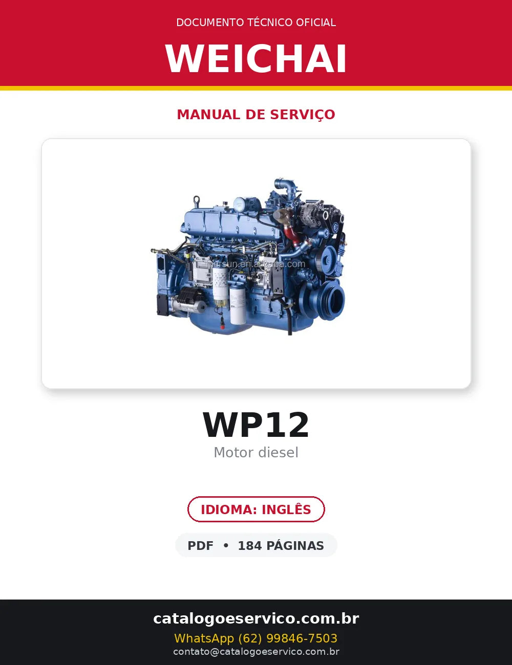 Weichai Diesel · WP12 Series — motor, foto do produto 1