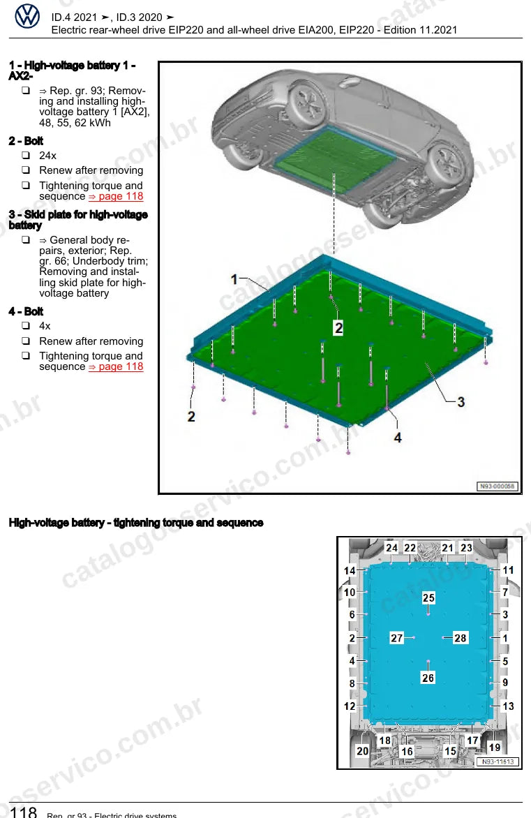 Página ilustrada do manual de serviço do motor Motores Elétricos EIP220 e EIA200 (EBJC) — ID.4 e ID.3 — figura 3