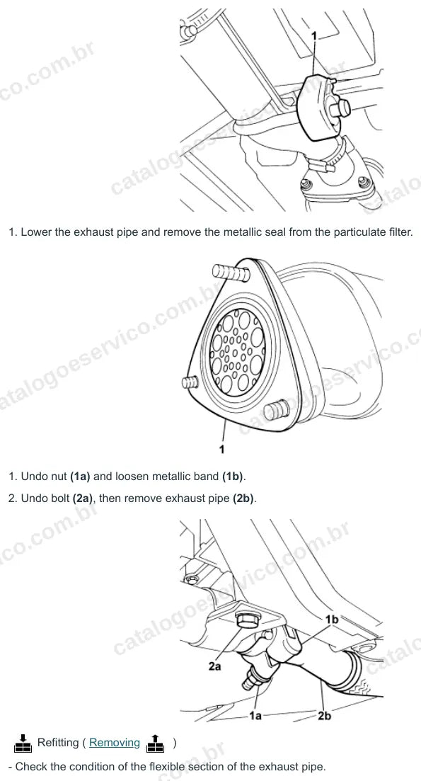 Página ilustrada do manual de serviço do motor Fiat 500 1.3 Multijet — figura 1