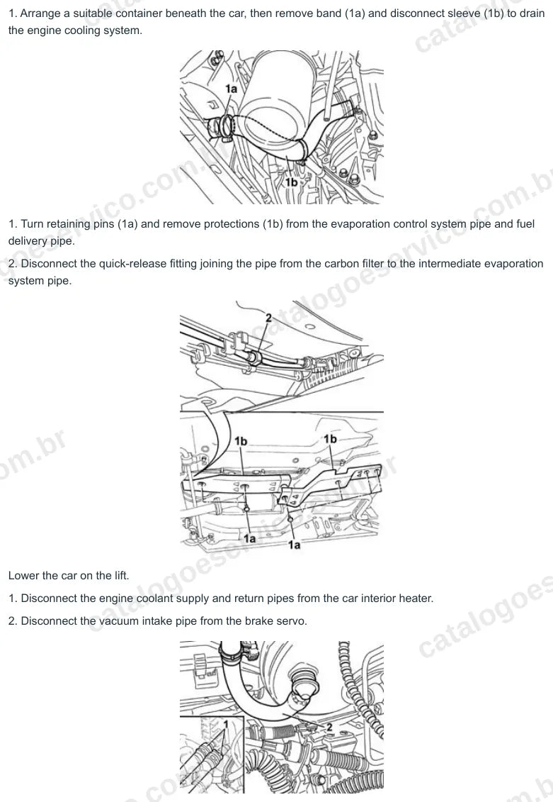 Página ilustrada do manual de serviço do motor Fiat Doblò 1.4 8V — figura 3