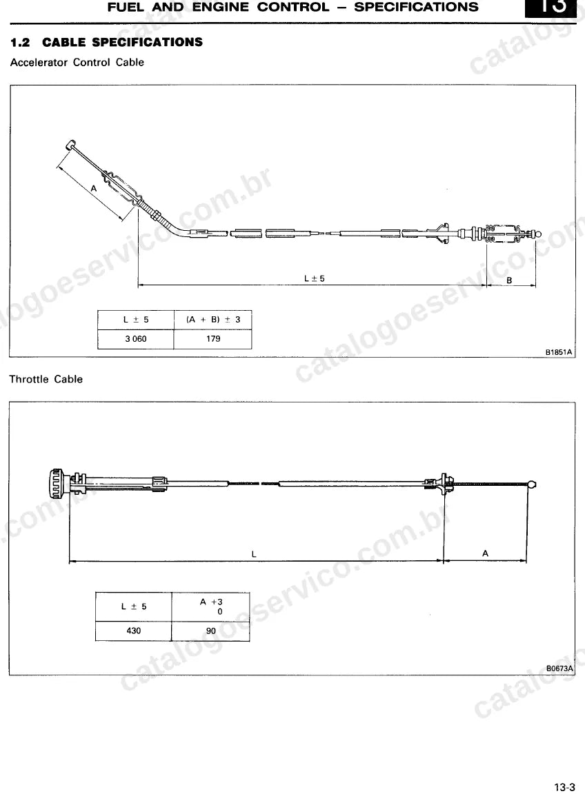 Página ilustrada do manual de serviço do motor Mitsubishi 4D55 2.3 Diesel 8V — figura 4