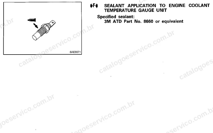 Página ilustrada do manual de serviço do motor Mitsubishi 6A12 e 6A13 V6 24V — figura 4