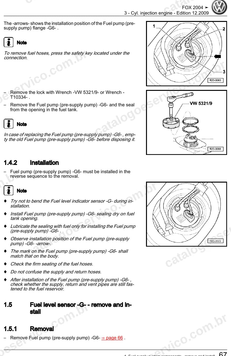Página ilustrada do manual de serviço do motor 1.2 3 Cilindros (BMD) — Fox — figura 3