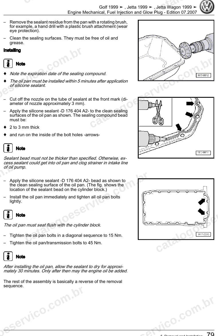 Página ilustrada do manual de serviço do motor 1.9 TDI (BEW) — Golf 4, Jetta e Jetta Wagon — figura 4