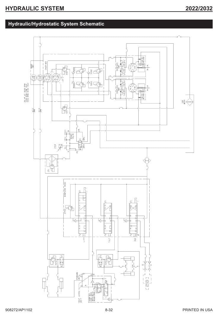 Manual de Serviço Mustang 2022 2032 Mini Carregadeira — guia oficial de oficina com motor Yanmar, ajustes de comandos e correntes de tração — página interna 1