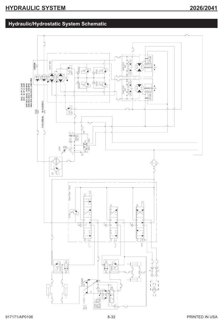 Manual de Serviço Mustang 2026 2041 Mini Carregadeira — oficina completa da dupla 2026/2041 com motores Yanmar e testes de pressão — página interna 1