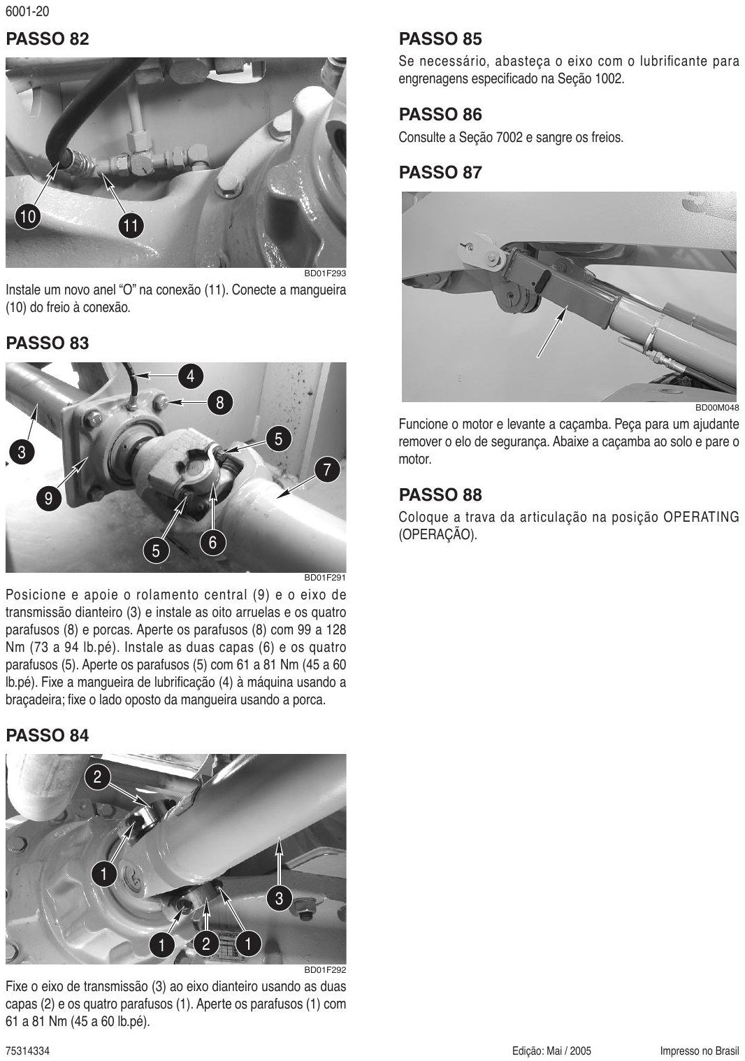 Manual De Serviço Pá Carregadeira New Holland W130