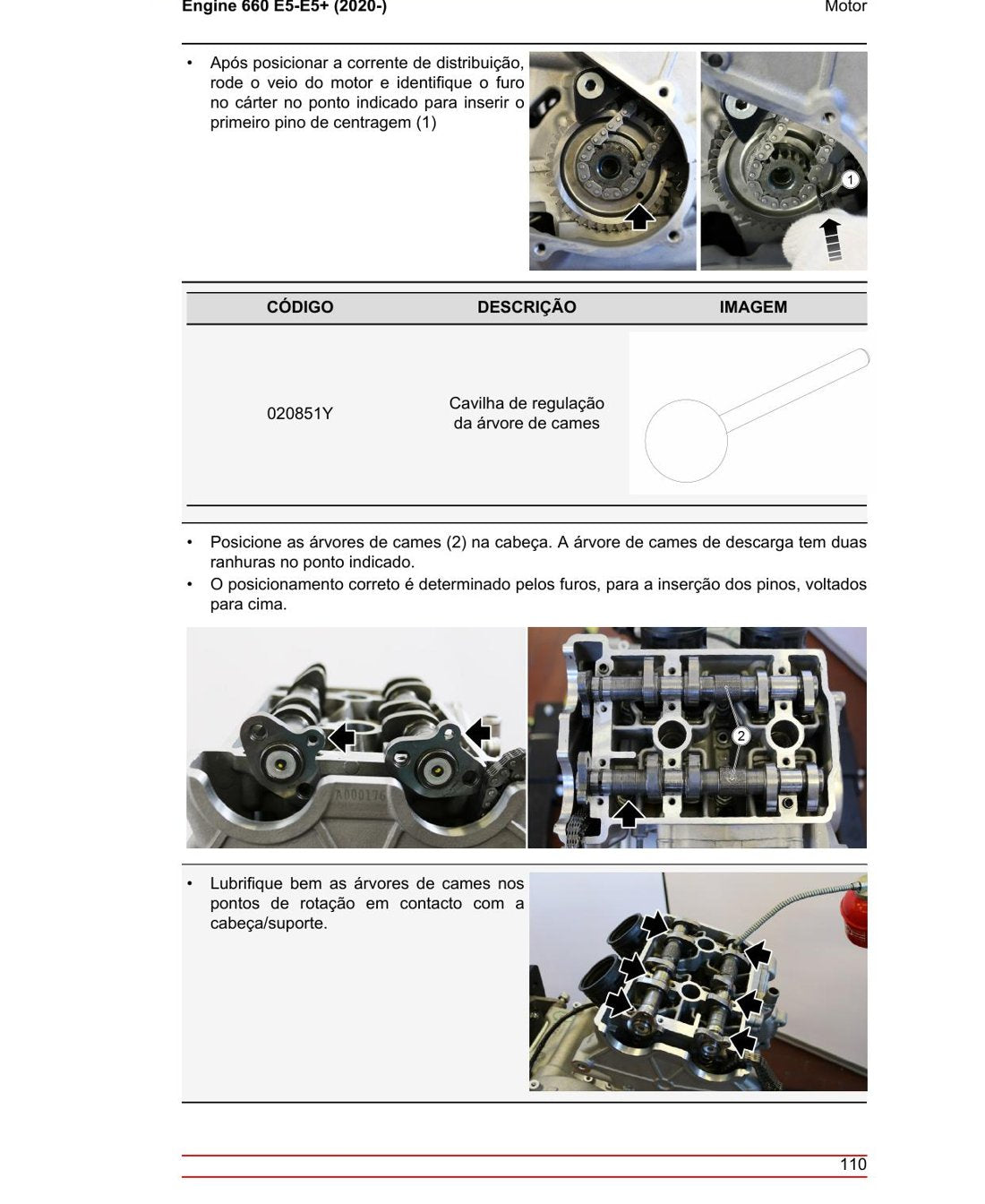 Manual de Serviço Piaggio 660 E5 - Motor a Gasolina - página 3
