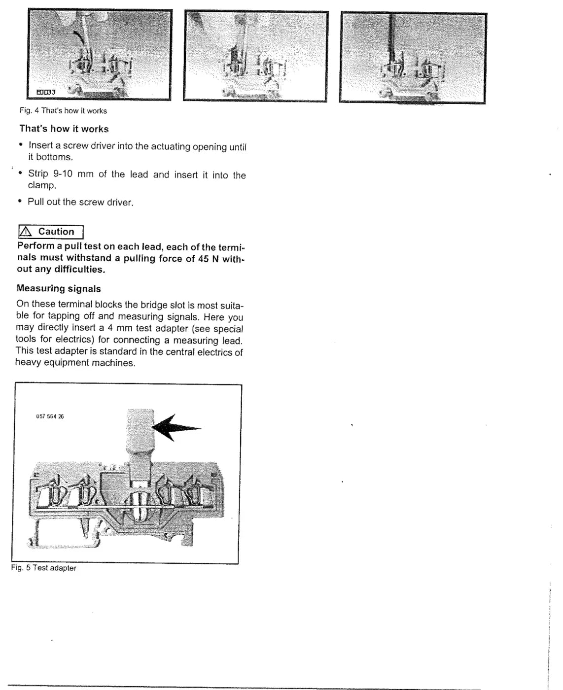 Procedimento ilustrado passo a passo — BOMAG BW 135 AD, BW 138 AD e BW 138 AC
