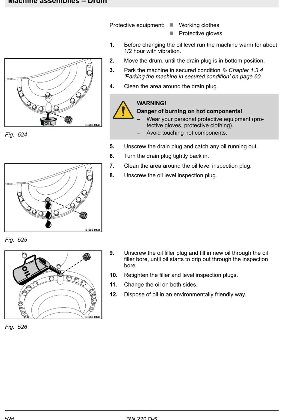 Esquema e figura de componente — BOMAG BW 220 D-5