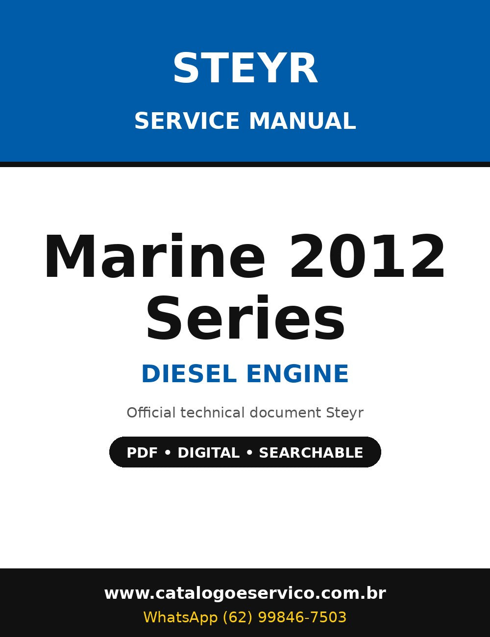 Manual de Serviço Steyr Marine 2012 Series - Motor Diesel (Inglês)