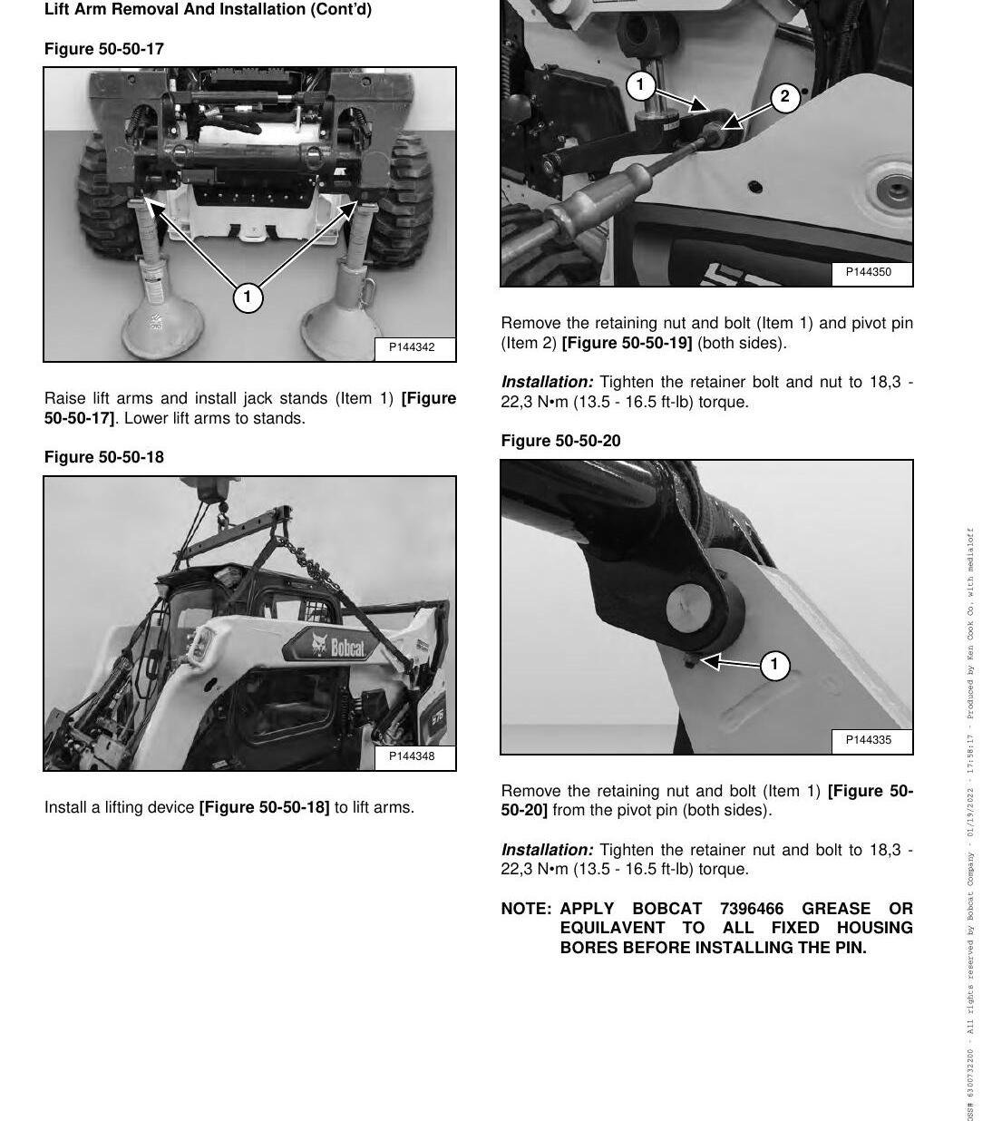 Manual de Serviço T66 Bobcat Minicarregadeira de Esteiras - página estratégica 1