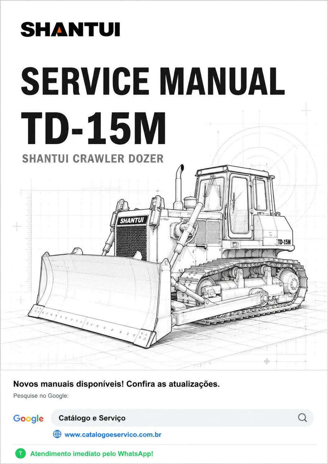 Manual de Serviço TD-15M Shantui Trator de Esteiras