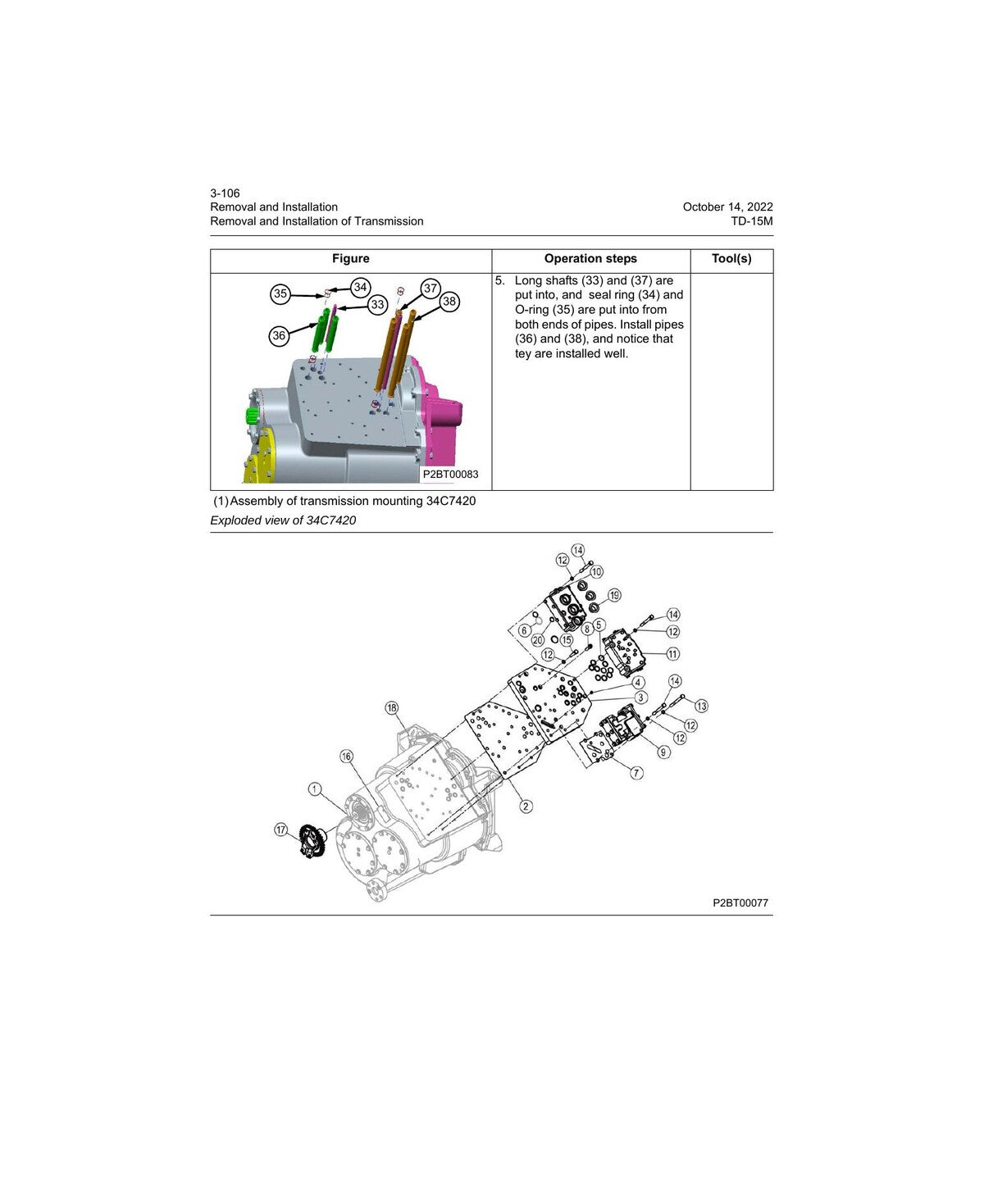 Manual de Serviço TD-15M Shantui Trator de Esteiras - página estratégica 2