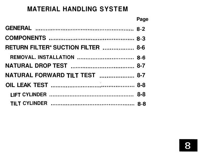 Manual de Serviço Toyota 6FGU33-45, 6FDU33-45, 6FGAU50, 6FDAU50 Empilhadeira a Combustão — esquema elétrico