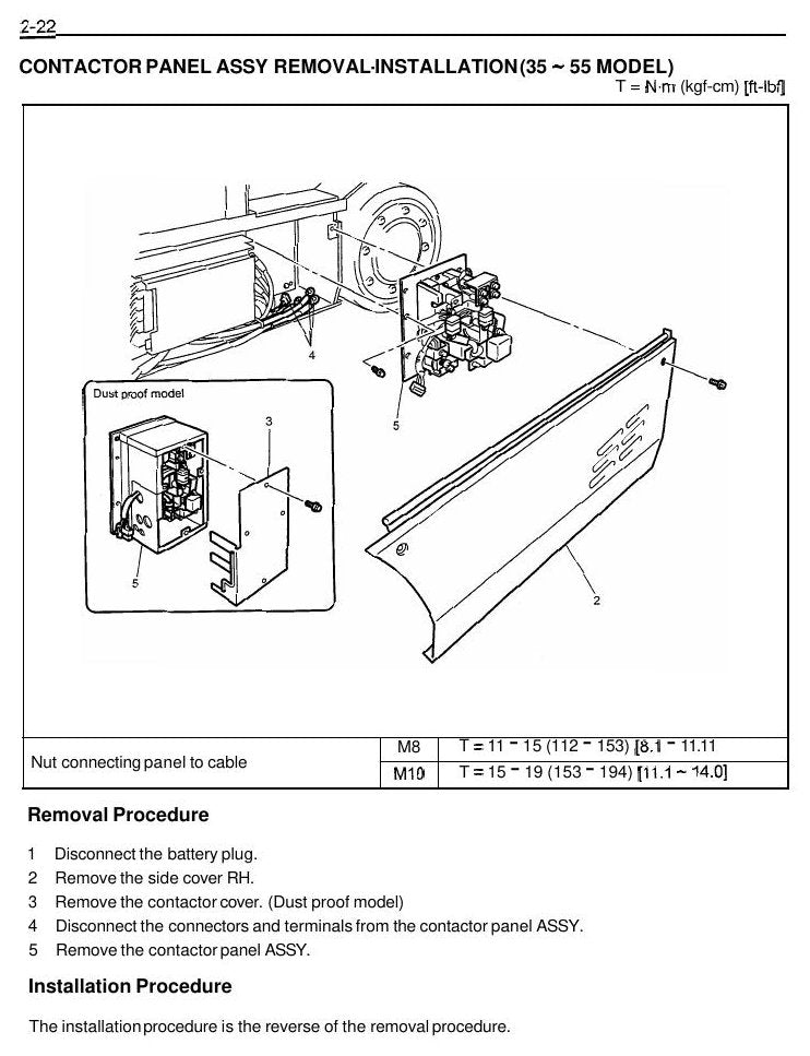 Manual de Serviço Toyota 7FBCU15-55, 7FBCHU25 Empilhadeira Elétrica — página interna 1