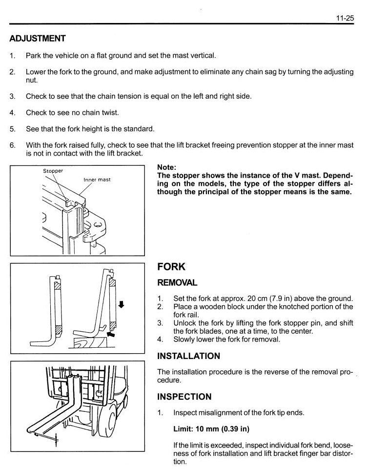 Manual de Serviço Toyota 7FG(D)U35-80, 7FGCU35-70 Empilhadeira a Combustão — página interna 2