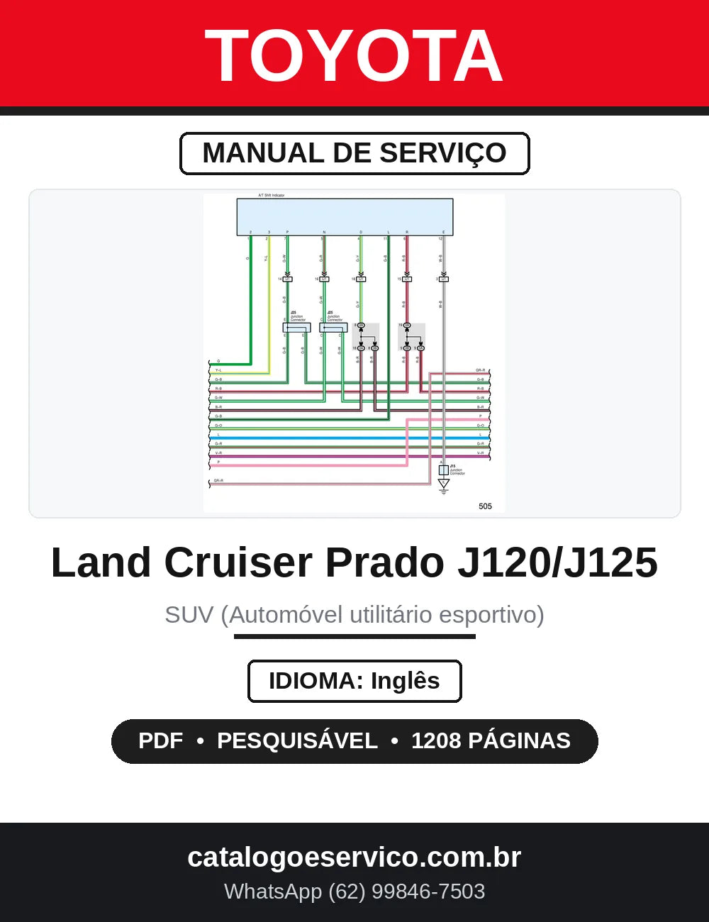 Diagrama Elétrico Toyota Prado Meru J120 J125 — capa