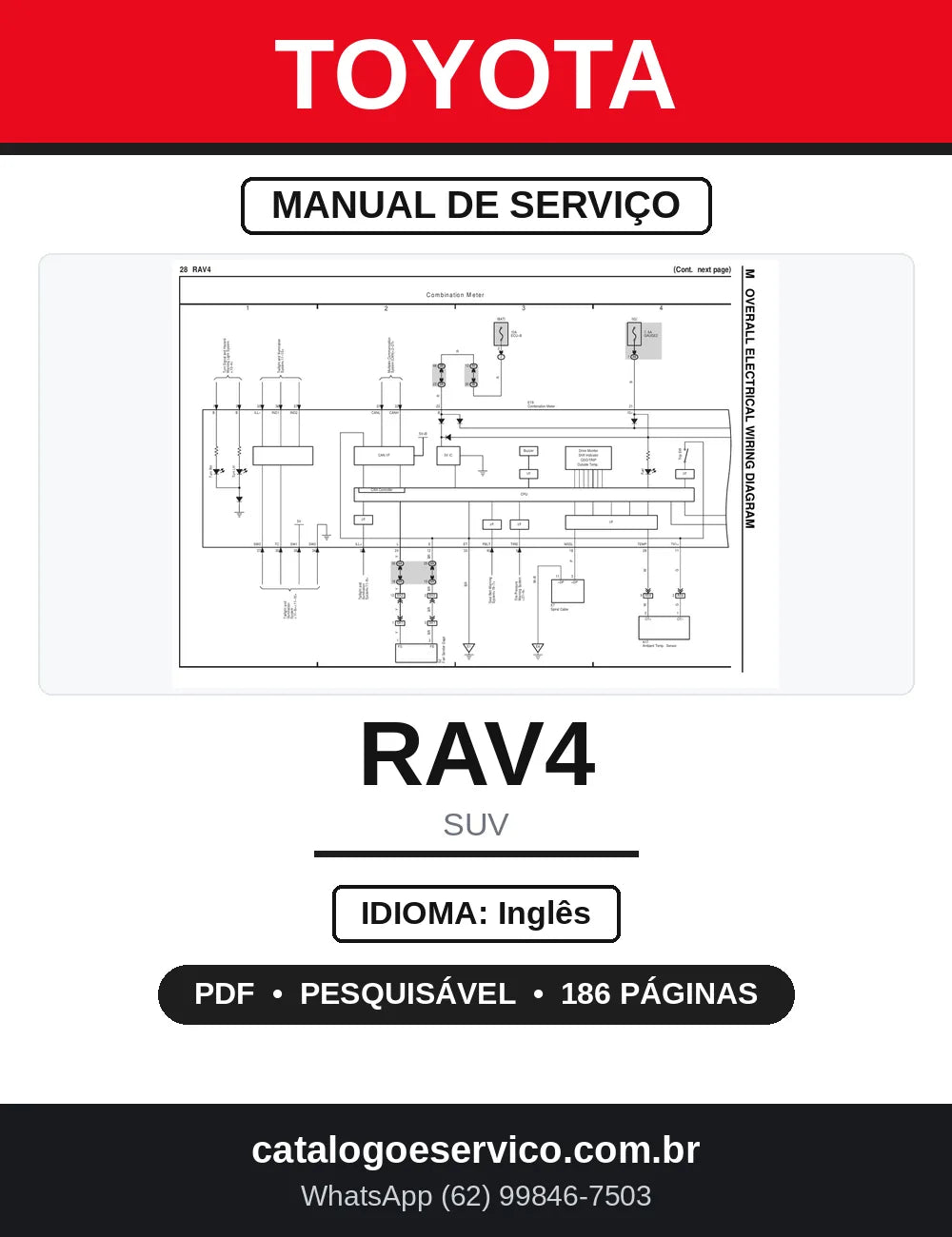Diagrama Elétrico Toyota RAV4 2011 — capa