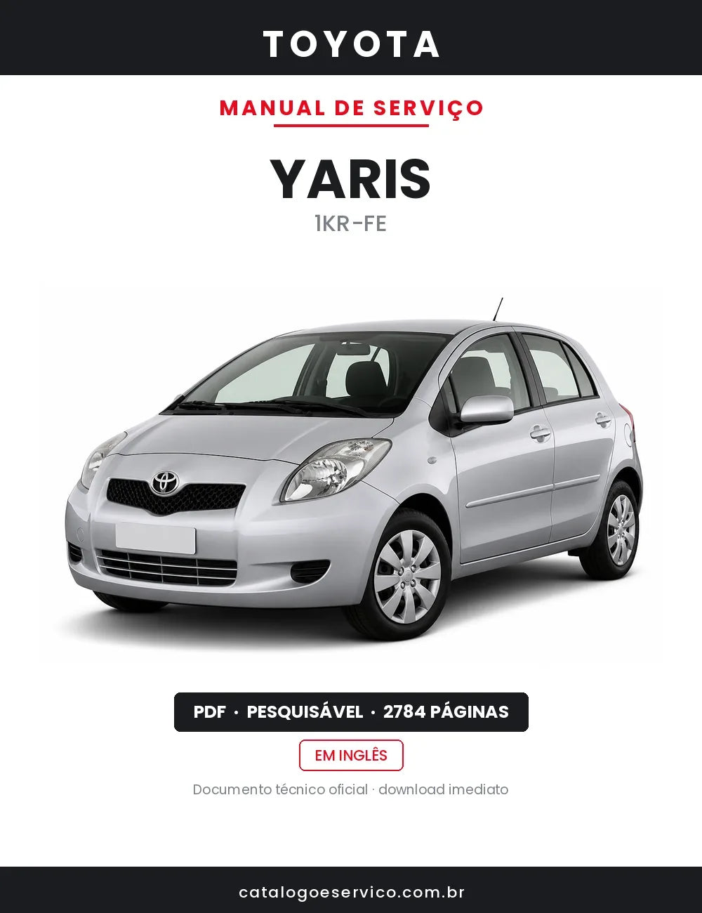 Manual de Serviço Toyota Yaris — capa