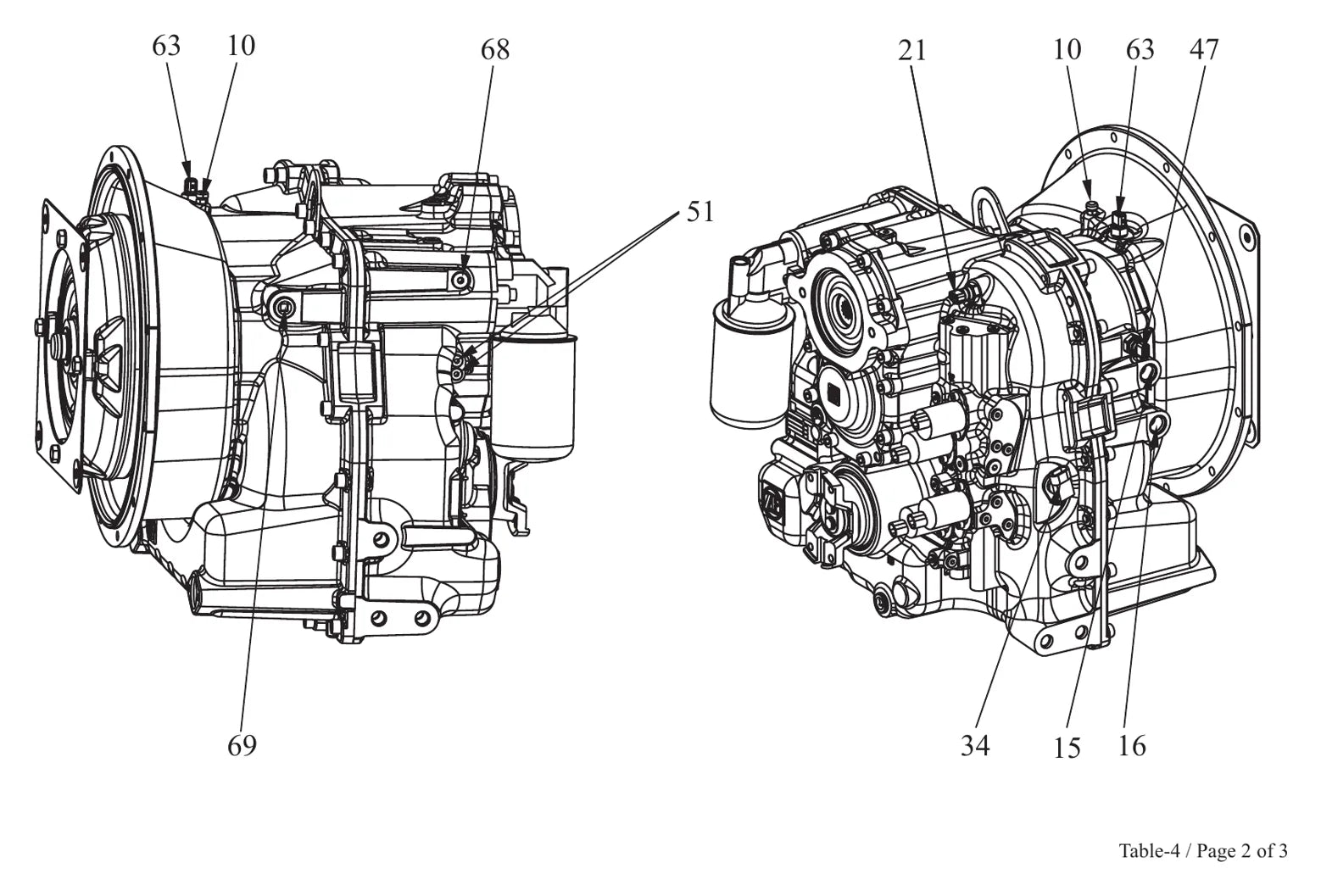 MANUAL DE SERVIÇO TRANSMISSÃO - 2 WG-94 EC - ZF - ERGOPOWER — diagrama técnico