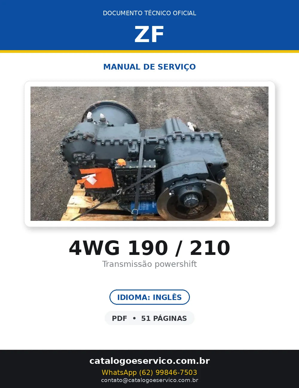 ZF 4WG-190 · 210 — transmissão, foto do produto 1