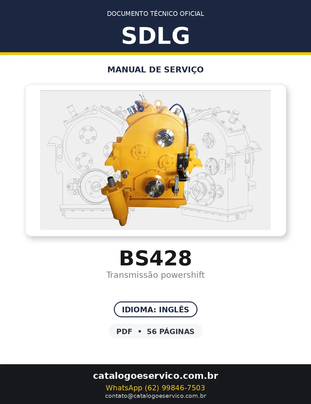 SDLG BS428 — transmissão, foto do produto 1