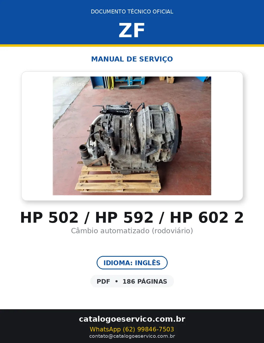 HP 502 · HP 592 · HP 602 · Zf-ecomat 2 — transmissão, foto do produto 1