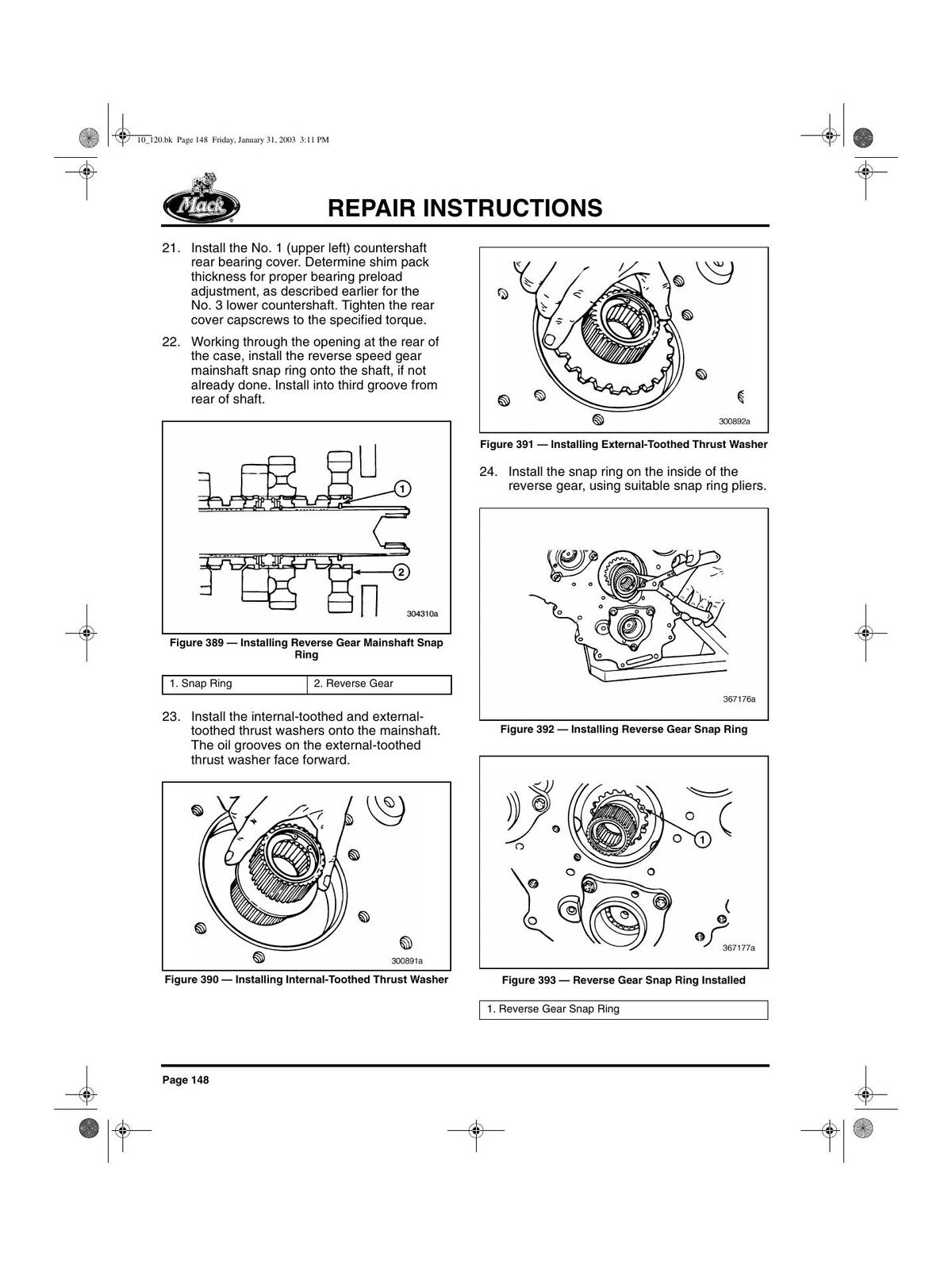 Manual de Serviço Transmissão Mack Maxitorque T308 - página estratégica 2