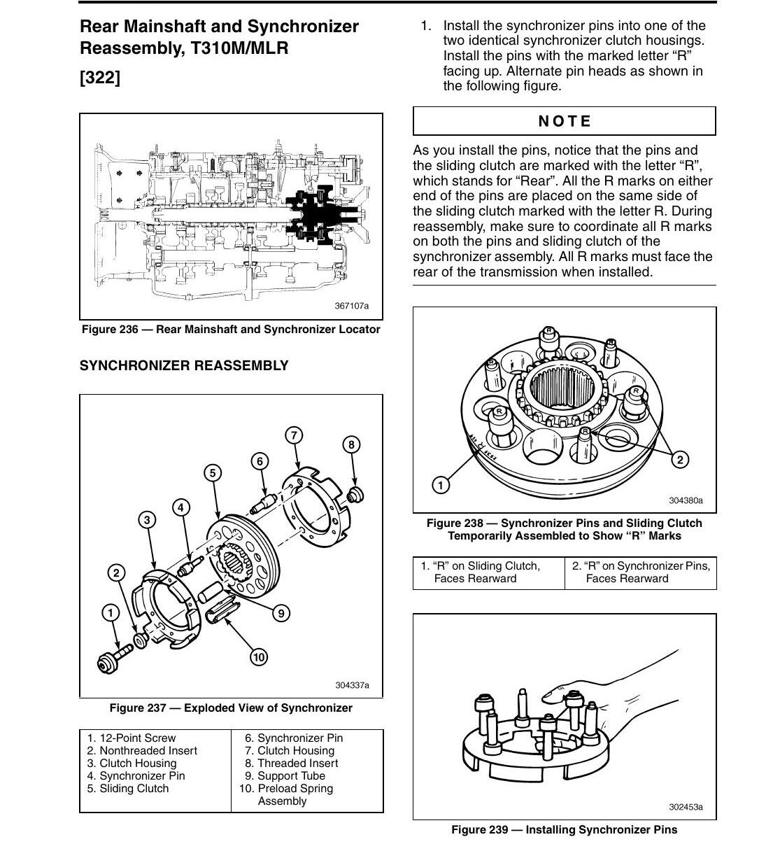 Manual de Serviço Transmissão Mack Maxitorque T310M-MLR T310ME-ME21 - página estratégica 2