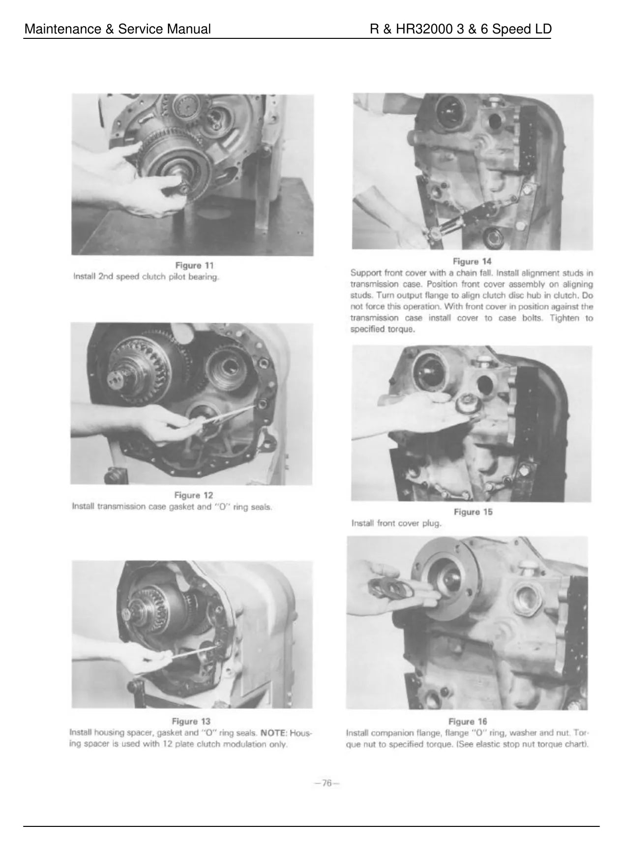 MANUAL DE SERVIÇO TRANSMISSÃO POWERSHIFT  32000 DANA — diagrama técnico